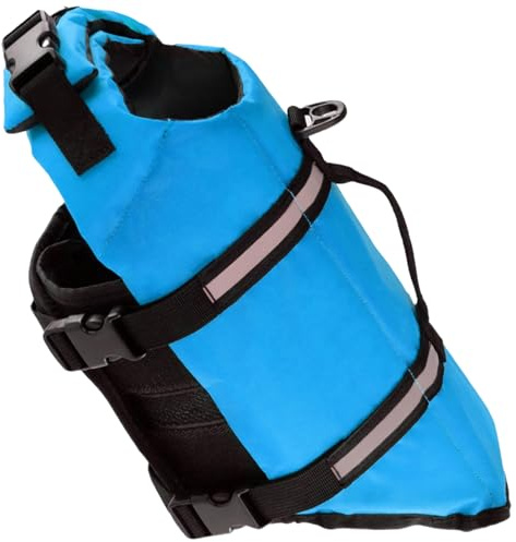 Hunde-Schwimmweste für kleine Rassen, bequemer Auftrieb, mit verstellbarem Gürtel, reflektierenden Streifen, Wasseraktivitätsausrüstung, hoher Auftrieb