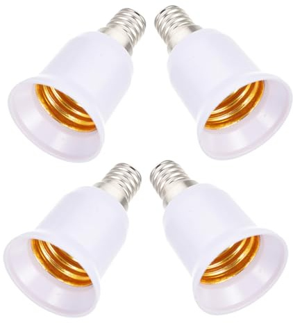 VILLFUL 4pezzi Adattatore per Lampada Portalampada Base Lampadina Conversione Adattabile per Casa Ufficio al Dettaglio Hotel e Ristoranti