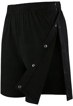 Landofgenie Hommes Short De Sport Unisexe Short Détachable Pantalon Court Fitness Pantalon De Course Shorts Sportif De Récupération Après Une Opération avec Poche