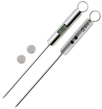manhegari Termometro Digitale Istantaneo - Termometro da Cucina in Acciaio Inossidabile a Lettura Immediata - Misuratore di Temperatura per Alimenti per Cucina,per Cucinare Grigliate Campeggio Pane