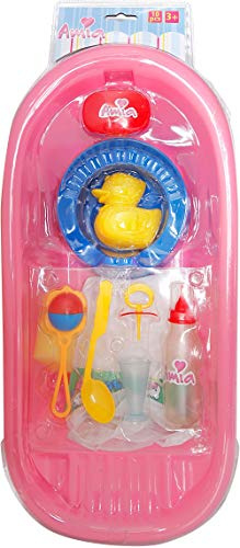 Amia große Badewanne mit Zubehör-Set