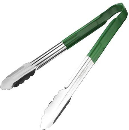 Hygiplas 12274 Colour Coded Serving Tong Green - 300mm
