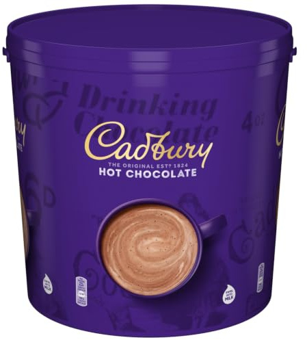 Cadbury Premium Hot Chocolate Mix, 5 kg (Approximately 208 Servings) | Rich & Creamy Drinking Chocolate, Made with Fairtrade Cocoa, Versatile for Hot or Cold, For Cozy Nights