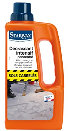 STARWAX Décrassant Intensif Concentré pour Sols Carrelés - 1L - Élimine en Profondeur - Pour Carrelages Poreux et Non Poreux