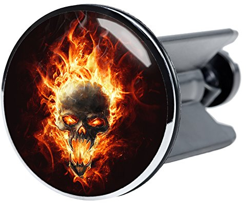 Sanilo Waschbeckenstöpsel Totenkopf, schöner Stöpsel für das Waschbecken, universal mit Motiv