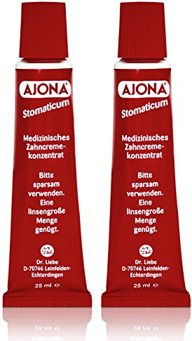 2x (AJONA Stomaticum Zahncreme (25ml) *PZN:7150010*)