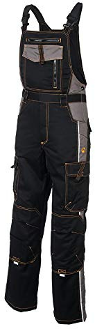 KG Latzhose ARDON H9105 SCHWARZ Arbeitslatzhose Herrenlatzhose Sicherheitshose Hose Arbeitshose Kombihose (54)