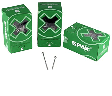 SPAX Universalschraube, Tellerkopf Teilgewinde, 5 x 87 mm, 150 Stück, T-STAR plus T20, 4CUT, WIROX - 0251010500875