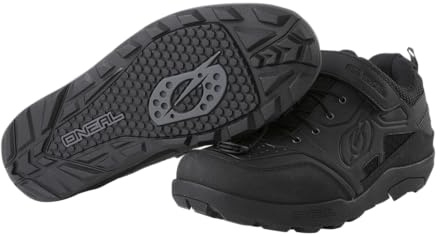 O'NEAL | Scarpe da Mountain Bike | MTB | Vegan | Alta aderenza, Sistema di Allacciatura Rapida per Una vestibilità Perfetta, Ventilazione in Rete | Traverse Flat Shoe | Adulto | Nero | Taglia 36