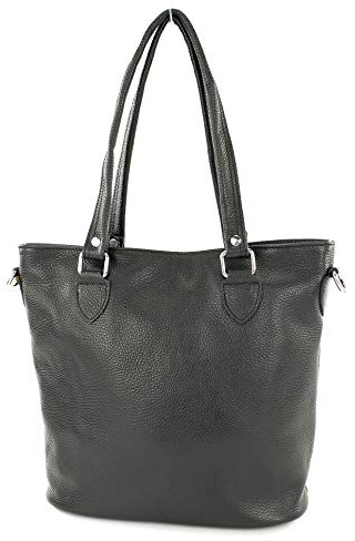 modamoda de T215 Damen Leder Schultertasche Shopper, handmade in Italy