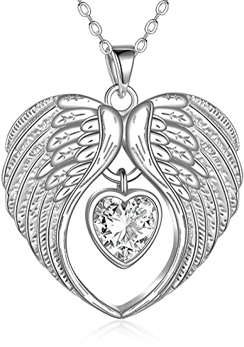 VONALA Engelsfl¨¹gel Halskette 925 Sterling Silber Schutzengelfl¨¹gel Schmuck Geschenke f¨¹r Damen