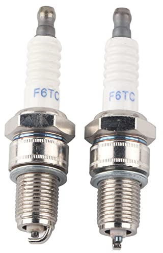 Haofy Rasenmäher-Zündkerze, 2PCS Ersatz-Zündkerze F6RTC für MTD 951-10292 751-10292 Torch-Motor 131-039 Rasenmäher