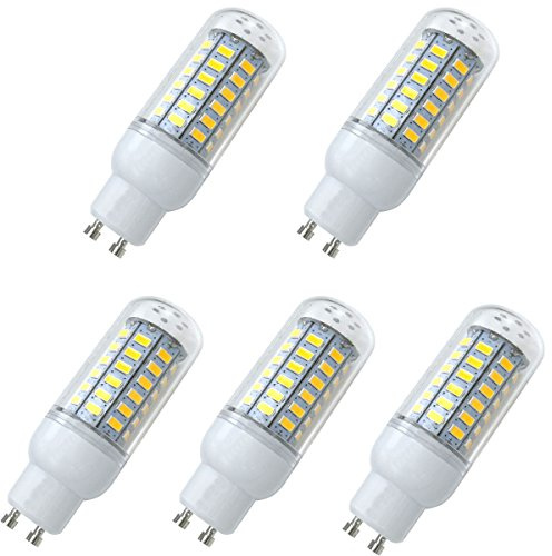 Aoxdi 5 Stück GU10 LED Lampen 8W, Warmweiß, LED Licht | 56 SMD 5730 LED Leuchtmittel Strahler, 360°Strahlwinkel, GU10 Birnen 8W, AC220-240V