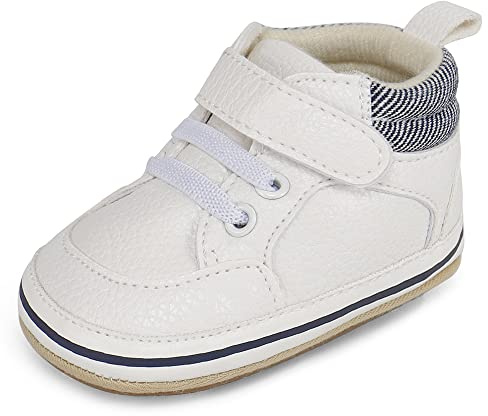 MK MATT KEELY Baby Boys Girls Soft Sole Sneakers Infant PU Leather Shoes Prewalkers