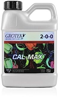 GROWMANIA Fertilizante Cal Max de Grotek para Cultivos de 500ML | Abono con Calcio, Hierro y Magnesio para Plantas y Flores | Fácil de Utilizar