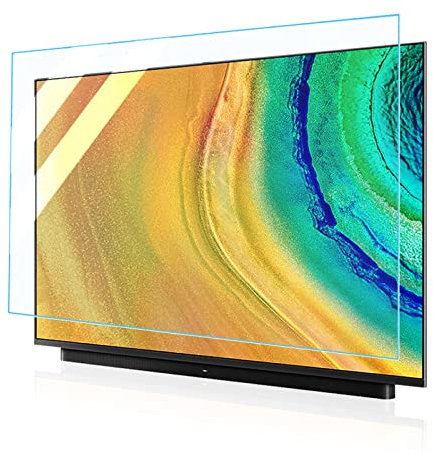 Protecteur d'écran bloquant la lumière Bleue, Anti-éblouissement, Anti-UV, Film TV, réduit la Fatigue oculaire, pour écrans OLED intelligents 4K, LCD, LED/Clair (Clear 43 inches 942x529mm)