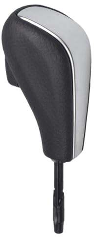 NEZIH Schaltsack Auto Kurze Lange Getriebe Stick Auto Automatische at Shift Schaltknauf Für E39 E46 E53 E60 E61 E63 E64 e83 E81 E82 E87 E90 E91 E92 E93 Auto Getriebekopf (Größe : Matt Silver-Short)