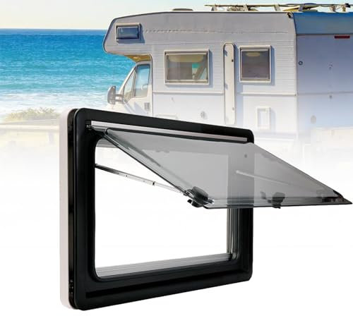 ZIXIAOS Caravan Window, With Sunroof and Mosquito Net, Side Window, Exhibition Window for Motorhome, Caravan, Van, Camper Van,800 * 400cm