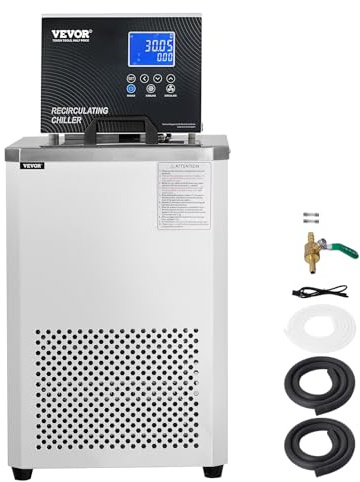 VEVOR Pompa di Raffreddamento/Circolazione da Laboratorio 6 L Raffreddatore di Fluido di Raffreddamento -5 ℃-100 °C Pompa di Circolazione Schermo LCD Bagnomaria Raffreddamento ad Acqua Circolante