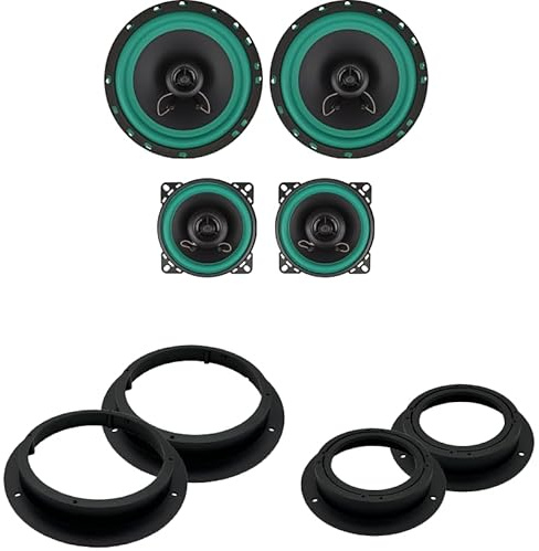 IPNOSIS Kit 4 Casse IP-01165 + IP-01100 per Mercedes cl.A/B dal 2005 al 2012 con 2 Supporti Anteriori, 2 Supporti Posteriori