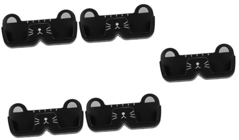 Cabilock 5st Brillenregal Wand-brillenetui Wand-sonnenbrillenetui Aufbewahrungsorganisator Für Haushaltsbrillen Schrank-brillenetui Praktischer Brillen-organizer Brillen Organizer Pp Black