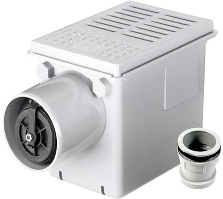 RUG Kellerablauf DN110 Rückstauverschluss Ablauf Rückstauklappe Rattenstop + Zulaufstutzen