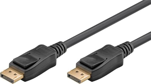goobay Câble DisplayPort 2.x/Ultra haute résolution 8K, 1 m, câble DP pour jeux et divertissement à domicile, UHBR10, taux de données élevés, prise en charge HDR, contraste net 74747