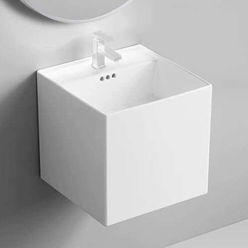 GUAWJRZDP Vit Hörnhandfat, Handfat Skåp, Väggmonterad Badrum Handfat, Keramiskt Hörnhandfat, Hörnhandfat I Hörnet, Handfat I Hörnet, För Badrumstoalett Garderob(White faucet,38.5cm/15.1in)