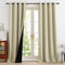 PONY DANCE Cortinas Salon 100% Opacas 140x245cm 2 Piezas,Cortinas Blackout Termicas Aislantes para Dormotorio/Cocina con Ojales,Beige Claro