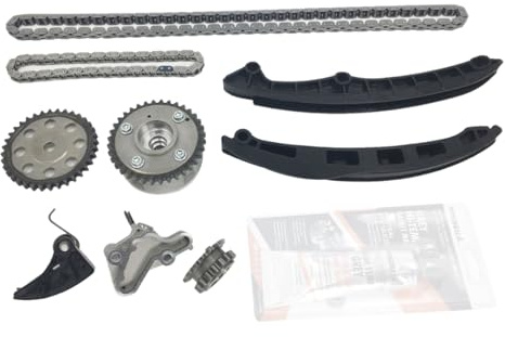 Hajus 1151337 Satz Steuerkette Nockenwellenversteller 03C109158A kompatibel mit A1 A3 Skoda VW 1.4 1.6 TSI
