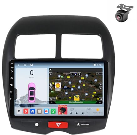 Android 14 autoradio für Mitsubishi ASX 1 2010 2011 2012 2013 2014 2015 2016 GPS Navigation 9 Zoll Kapazitiver Touchscreen Auto Stereo Mit Lüfter SWC FM RDS Carplay Android Auto (M600S 8core 6+128G)