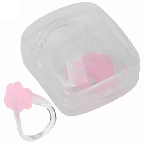 wasserdichte Nasenklammern zum Schwimmen, Schutz für Trainingssportarten, weiches Silikongel-Schutzzubehör zum Tauchen, Schwimmen und Anderen Wassersportarten (Pink)