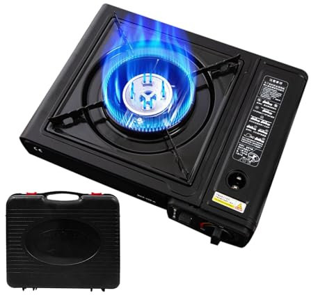 Fornello Da Cucina - Stufa Da Campeggio Portatile - Bruciatore Con Controllo Preciso Temperatura Accensione Automatica Antivento Per Escursionismo Trekking Campeggio Eventi Casa