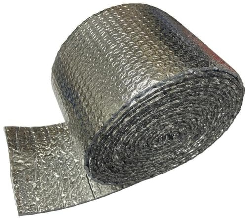 Tidevib Rouleau d'isolation à double bulle, 15,2 cm x 7,6 m, aluminium réfléchissant pour économie d'énergie et isolation phonique