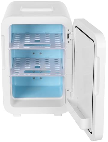 PHOYUXM minikylskåp, 20 l minikylskåp med temperaturkontroll och LED-digital display 220 V AC/12 V DC, uppvärmning/kylning, lågt ljud, för vardagsrum, bil, kontor