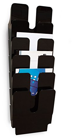 Durable Prospektspenderset (Flexiplus 6, A4 Hochformat) 1 Set, schwarz, 1700008061