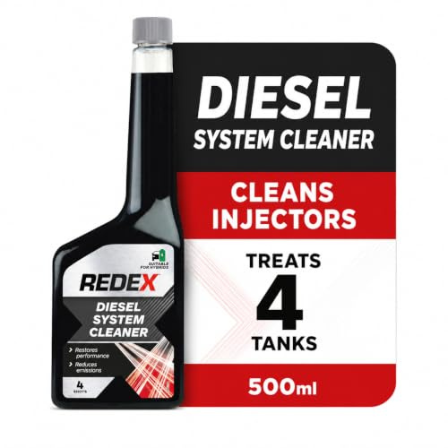 Redex Diesel Fuel System Cleaner 500ml, Diesel Additives To Remove Harmful Emissions, Maximise Performance & Increase Fuel Economy With Redex Fuel Additives For Diesel Engines, Suitable For Hybrids