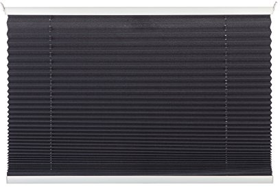 mydeco® 80x130 cm [BxH] in grau - Plissee Jalousie ohne bohren, Rollo für innen incl. Klemmträger (Klemmfix) - Sonnenschutz, Sichtschutz für Fenster