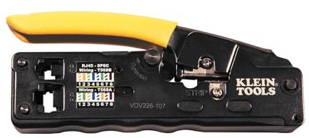 Super Rod VDV226-107 Compact Ratcheting Modular Crimper, Multi-Colour