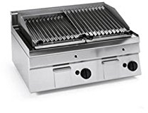 D.O.M. – Grill Pierre de lave 35 x 70 à gaz à meuler