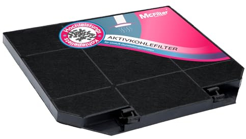 McFilter | 1x filtro a carbone attivo per cappa da cucina EFF72, adatto per Bosch 00668491, AEG 9029793636, Faber 112.0157.243, 003.953.51, NYTTIG FIL 650 - Filtro per cappa da cucina