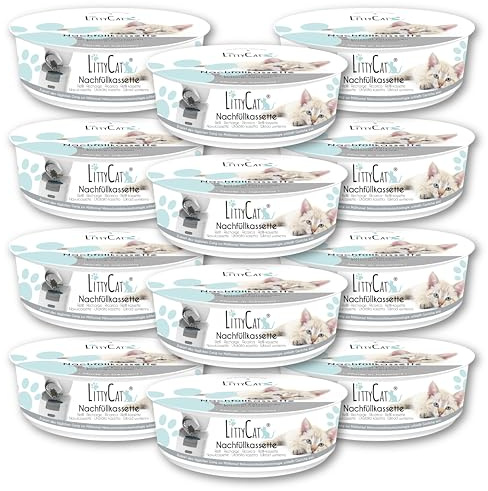 Littycat påfyllningskassetter för kattströssbehållare - 12-pack (12-pack)