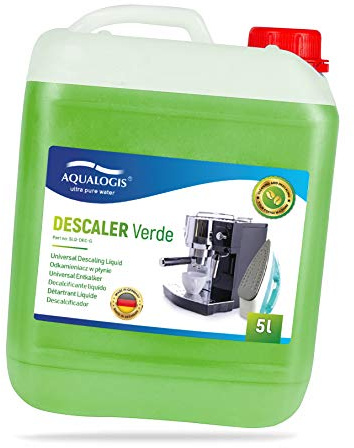 Aqualogis Verde Descalcificador Líquido para cafetera y hervidor de agua – Inodoro para todo propósito 5000ml