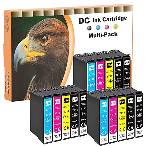 D&C 15x Druckerpatronen Kompatibel für Epson 71Xl, 711XL für Epson Stylus B40W BX300F BX310FN BX600FW BX610FW Stylus S21 SX100 SX105 SX110 SX115 SX200 SX205 SX210 SX215 SX218 SX400 DX8450 DX9400