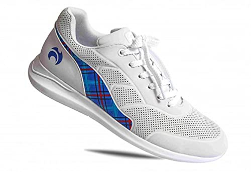 Henselite Mens HM74 Lightweight Impact X Lawn Bowls Shoes-Color Blue Red-Size 9