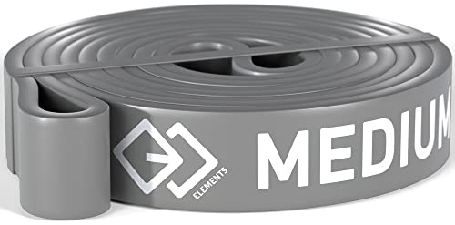 GJELEMENTS Fitnessband - Widerstandsband - Resistance Band, Klimmzugband für Klimmzughilfe, Krafttraining, Muskelaufbau, Training, Übungen, Gym, Calisthenics, Physiotherapie, Dehnung - Medium 30 kg