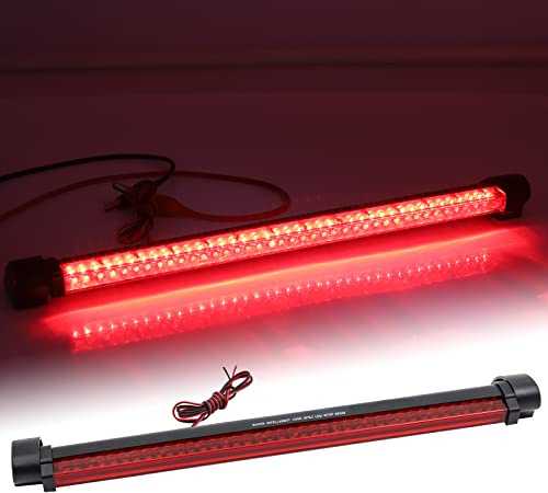 1PC Feu de Stop Arrière de Voiture,Universelles 12V Troisième Feu Stop LED Feux Arrières Assemblées 14LED Feu de Freinage Arrière de Haut Niveau pour Car Remorque Bus Camion Bateau RV (13 inch)