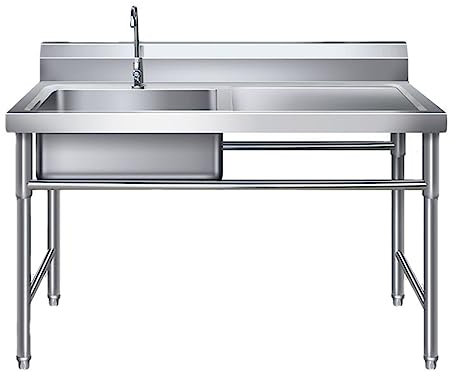 évier De Cuisine Commercial, évier Utilitaire, évier Autoportant En Acier Inoxydable, évier Industriel D'évier De Cuisine, évier Industriel D'évier Commercial(120cm/47in,左)