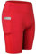 Boolavard Shorts für Damen mit Taschen – hohe Taille, Bauchkontrolle, Workout, Yoga, Laufen, Fitnessstudio, Kurze Hose (L, Rot)
