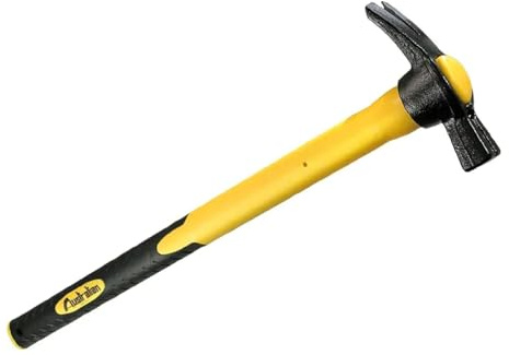 La zappa Martello per carpentiere con manico in fibra di vetro e gomma (300 gr/450 mm)